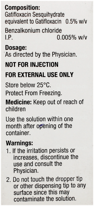 Zymaxid Ophthalmic Solution 2.5Ml